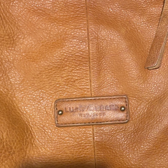 Lucky Brand Brown Leather Fringe Shoulder Bag - Picture 2 of 10